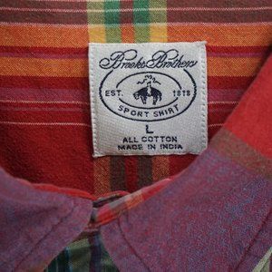 Brooks Brothers Madras Short Sleeve